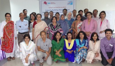The participants of the Gender and IWRM Workshop I , along with the GWAPB Team